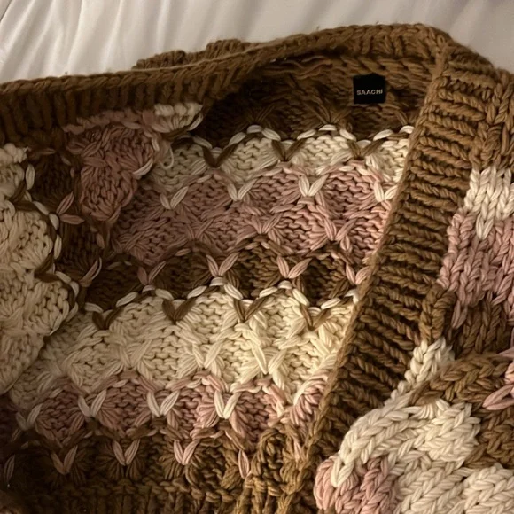 SAACHI CAMILLA OPEN FRONT CROP CARDIGAN 🧶🧵🪡 - Picture 6 of 8